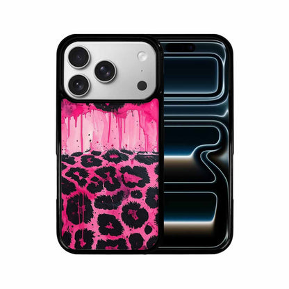 iPhone 17 Pro Case — Black Pink Ink Animal Print Animal, Custom Phone Case