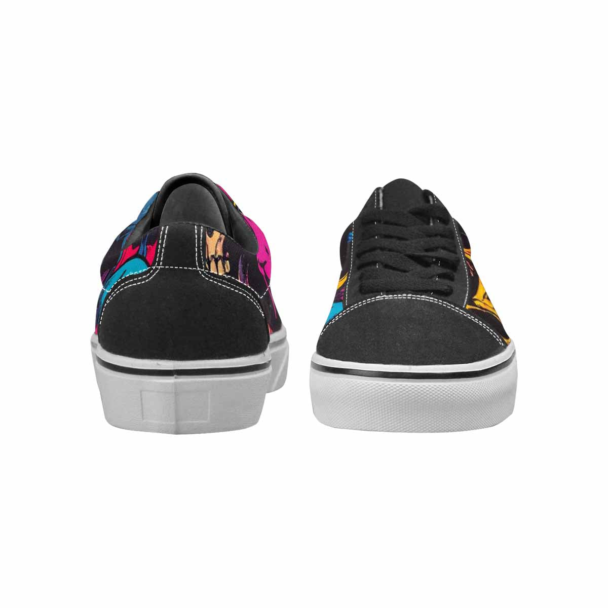 WOMEN'S 1000s Skulls Digital Camo Lace-Up Canvas Y2K Shoes
