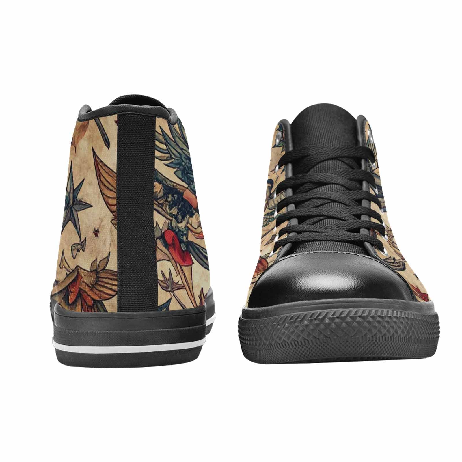 MEN'S Old School Tattoo High Top Canvas Aesthetic Sneakers