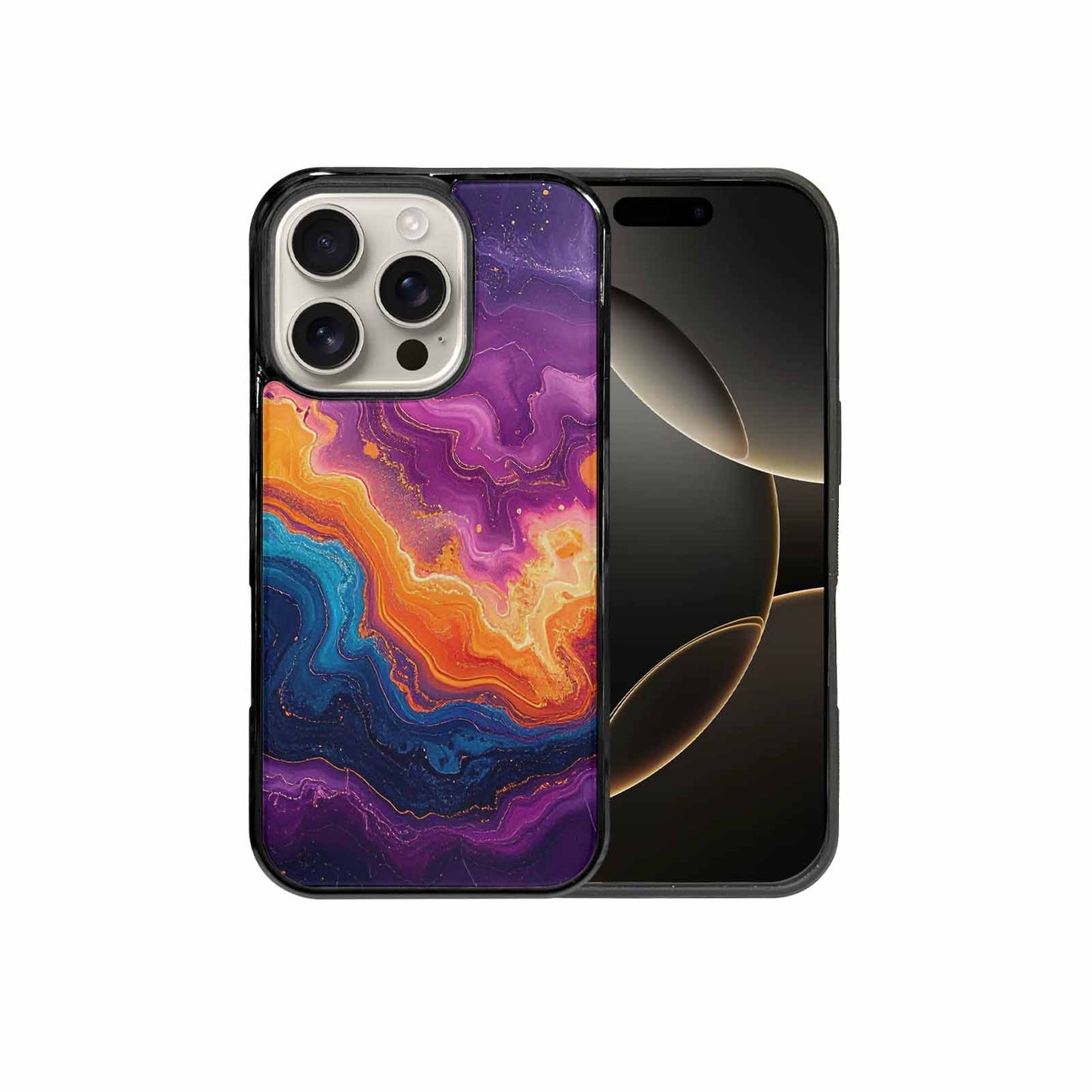 iPhone 16 Pro Case — Psychedelic Marble Tessellation, Custom Phone Case