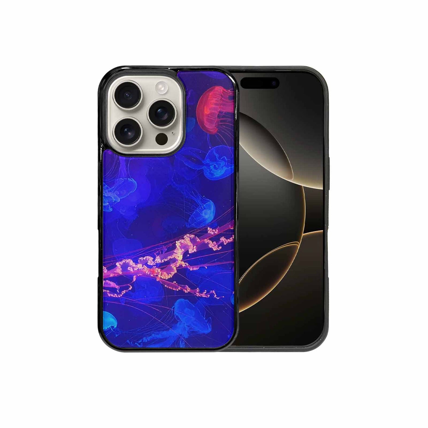 iPhone 16 Pro Case — Jellyfish Glow Jellyfish Glow Pattern Hundreds, Unique Phone Case Design