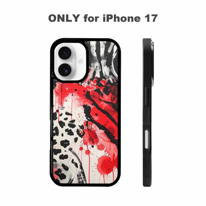 iPhone 17 Case — Animal Print (black &amp; Animal Print, Custom Printed Phone Case