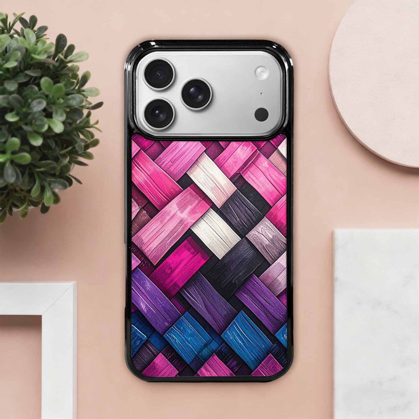 iPhone 17 Pro Max Case — Genderfluid Flag Color Theme Original Art, Custom Art Phone Cover