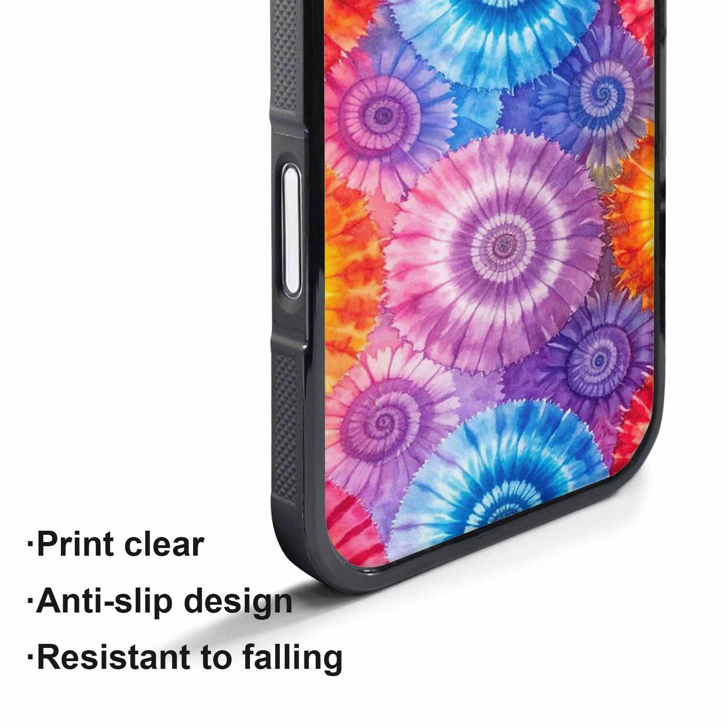 iPhone 17 Pro Case — Small Tie Dye Swirl Pattern Tie, Unique Phone Case Design