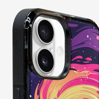 iPhone 16 Case — Love Wins Galaxy Seamless Pattern Vibrant, Custom Printed Phone Case