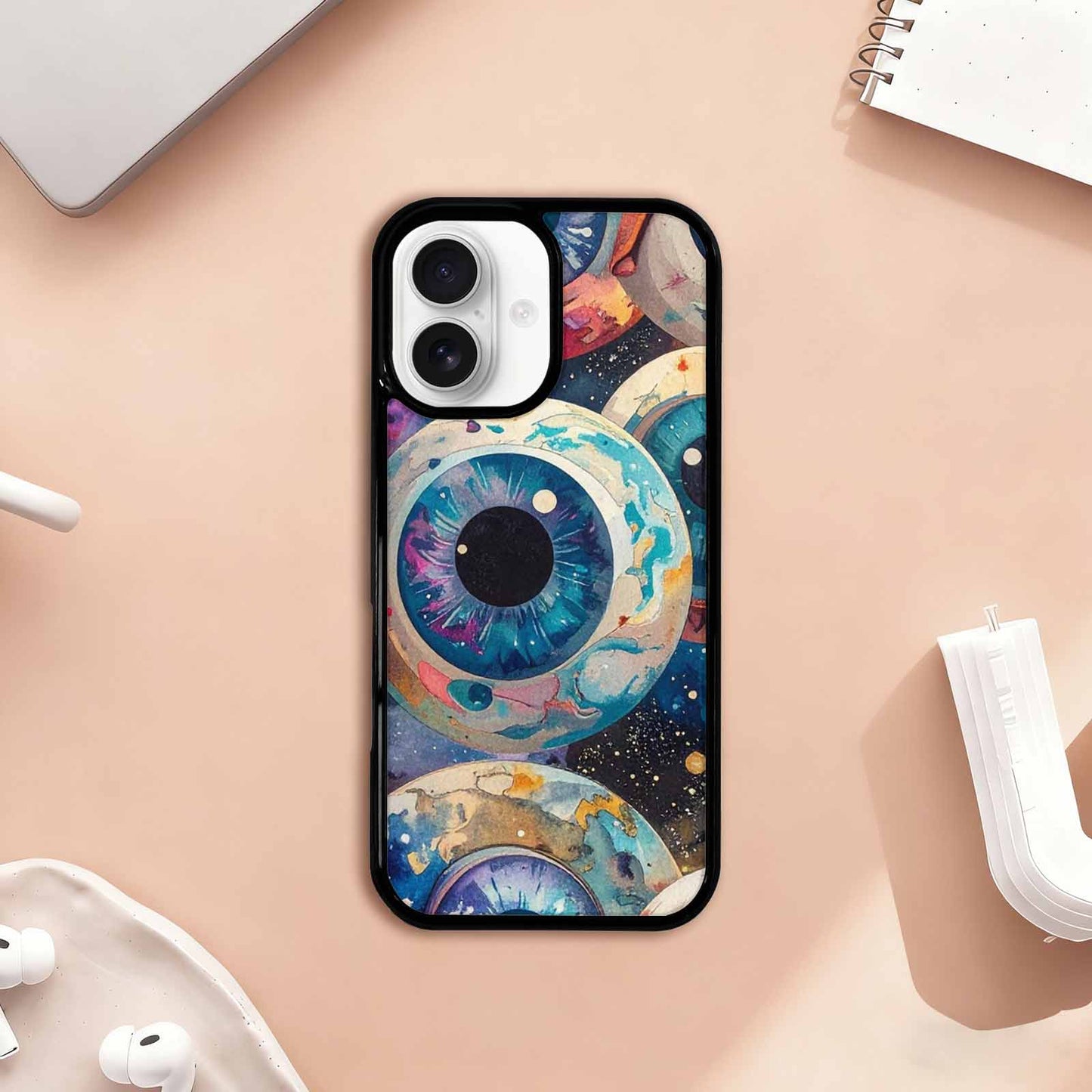 iPhone 17 Case — Seamless Tileable Pattern Of Galaxy Space, Original Design Phone Case