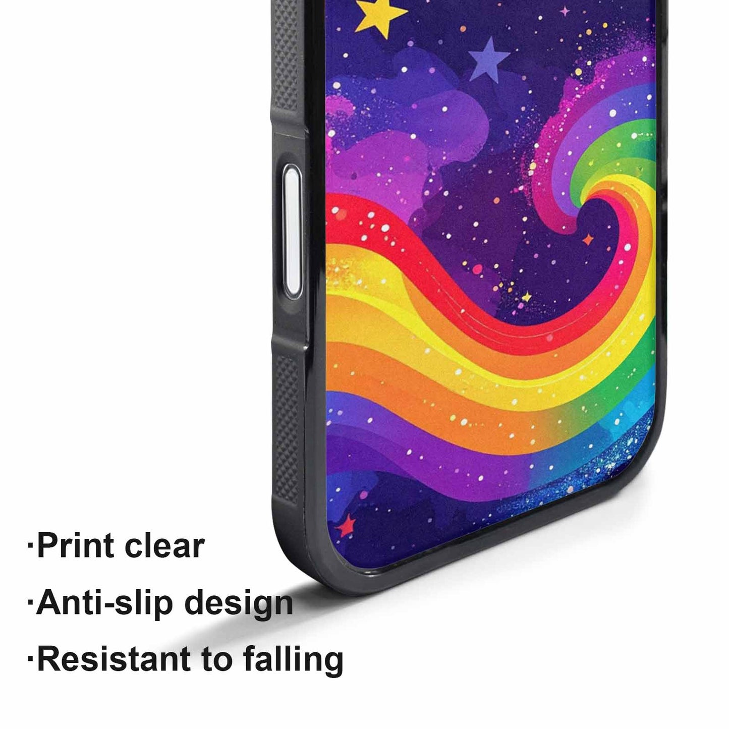 iPhone 17 Pro Max Case — Rainbow Pride Galaxy Space, Unique Phone Case Design