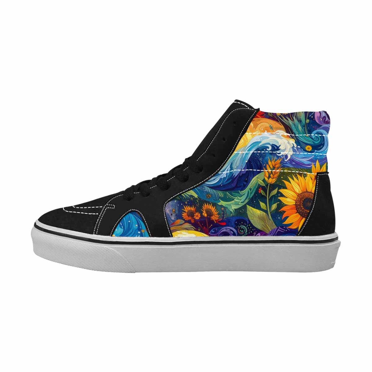 WOMEN'S Blend All Versions High Top Canvas Aesthetic Custom Shoes