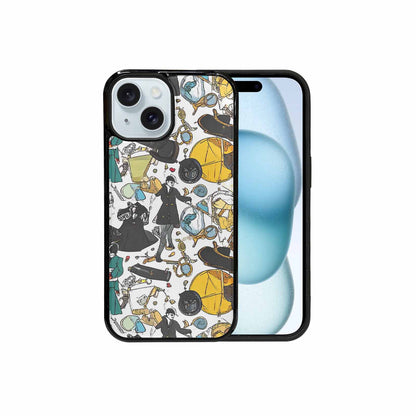 iPhone 15 Case — Noir Spy Silhouette Pen Ink Noir, Custom Phone Case