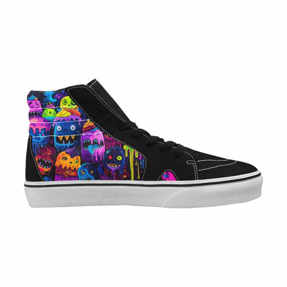 MEN'S Ice Cream Monsters  High Top Canvas Aesthetic Shoes