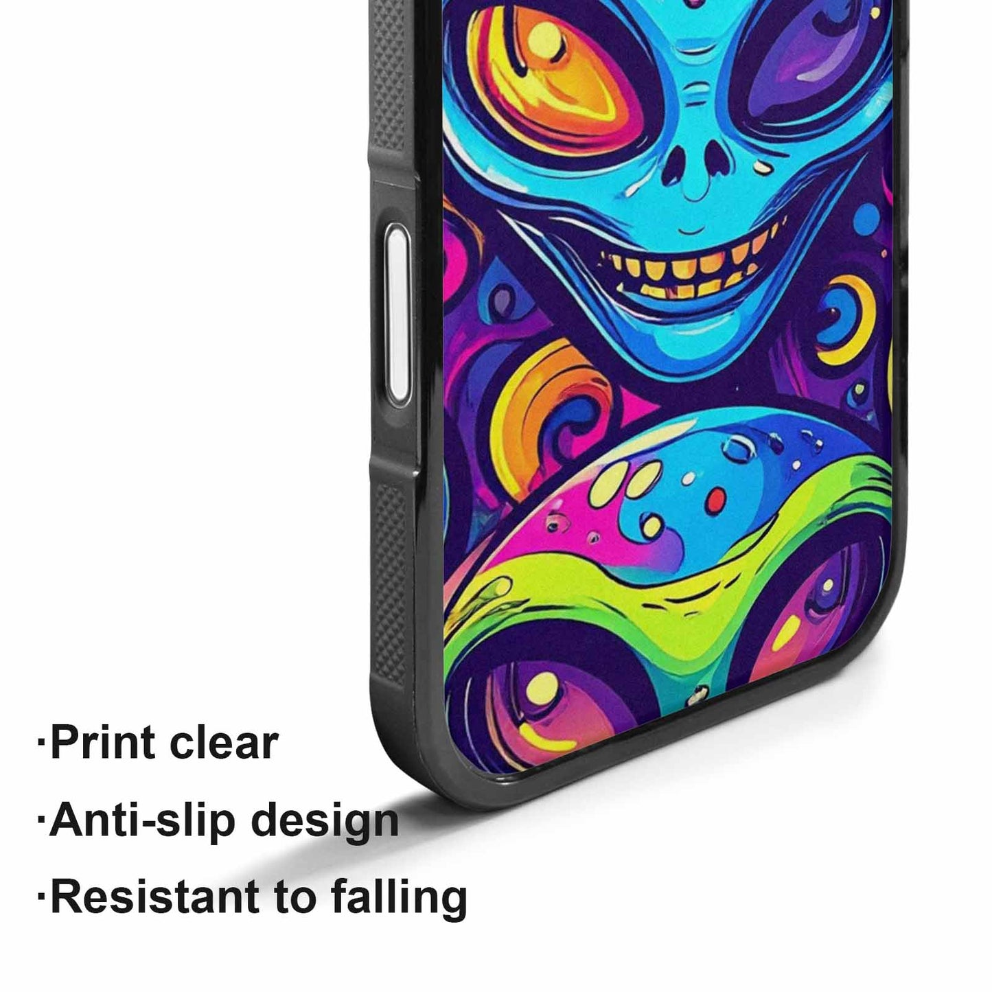 iPhone 17 Case — Alien Ufo Cartoon Art Alien Scifi, Custom Designed Case Cover