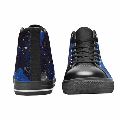 WOMEN'S Galaxy Art - High Top Canvas Dreamcore Custom Sneakers