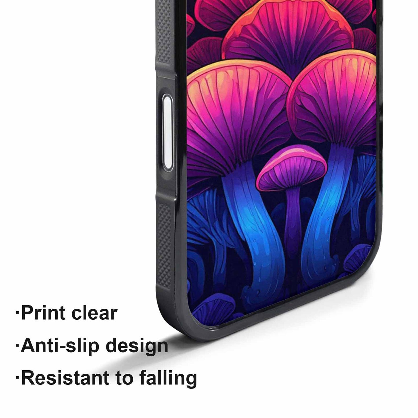 iPhone 17 Pro Case — Psychedelic Mushroom Cartoon Pattern Cartoon Cute, Custom Print Case Cover