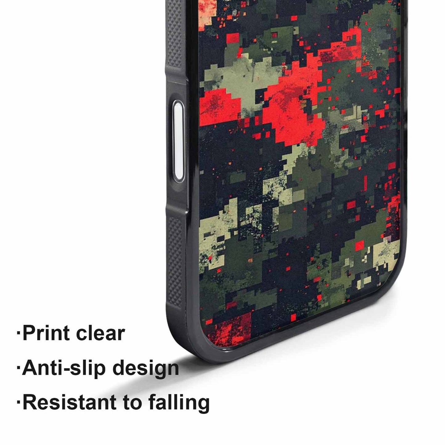 iPhone 17 Pro Max Case — Small Military Camouflage Blotch Camo, Custom Phone Case