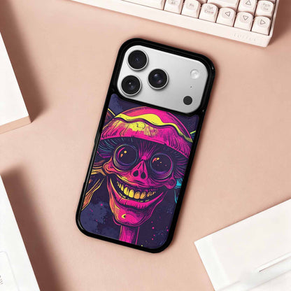 iPhone 17 Pro Case — Retro Mushroom Cartoon Art Pattern Retro, Unique Phone Case Design