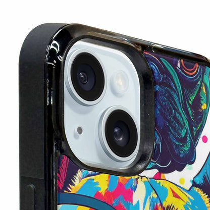 iPhone 15 Case — French Bulldog Pop Art Pattern, Custom Phone Case
