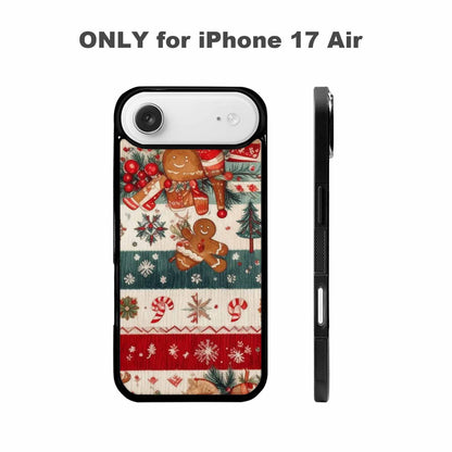 iPhone 17 Air Case — Small Christmas Holly Snowflake Candy Original, Custom Designed Case Cover