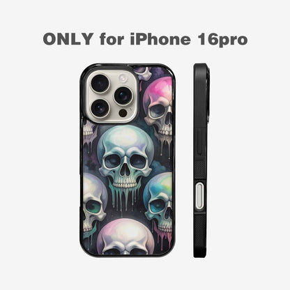 iPhone 16 Pro Case — Dark Black And White Color Tone, Custom Made Phone Cover