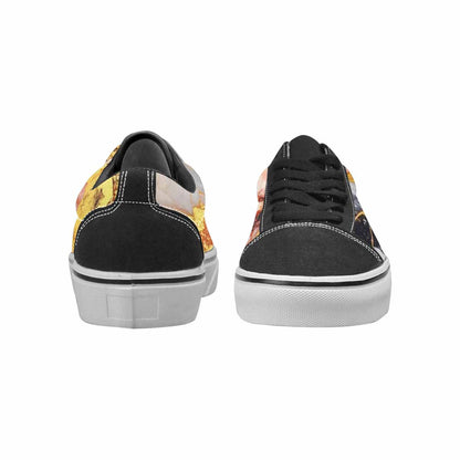 WOMEN'S Marble Vein Lace-Up Canvas Vibrant Chaos Sneakers