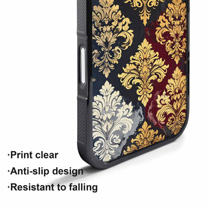 iPhone 17 Pro Case — Small Damask Ornamental Wallpaper Pattern Original, Custom Designed Case Cover