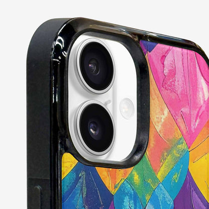 iPhone 16 Plus Case — Pansexual Flag Color Theme Small Rainbow, Unique Phone Case Design