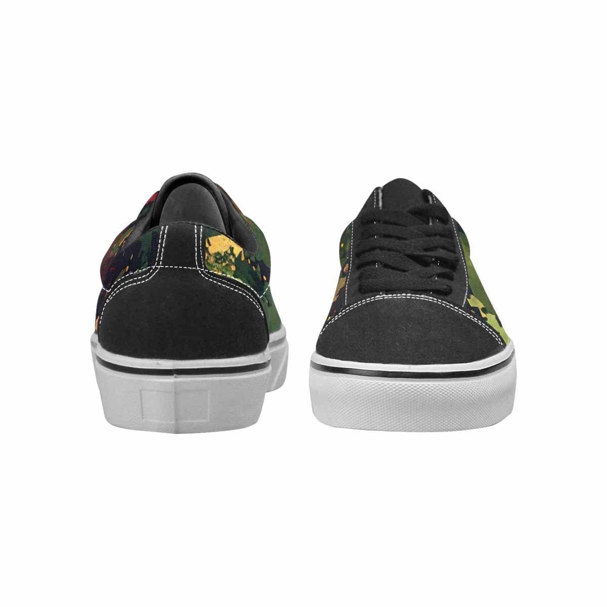 MEN'S Military Camouflage Blotch Canvas Lace-Up Vivid Custom Sneakers