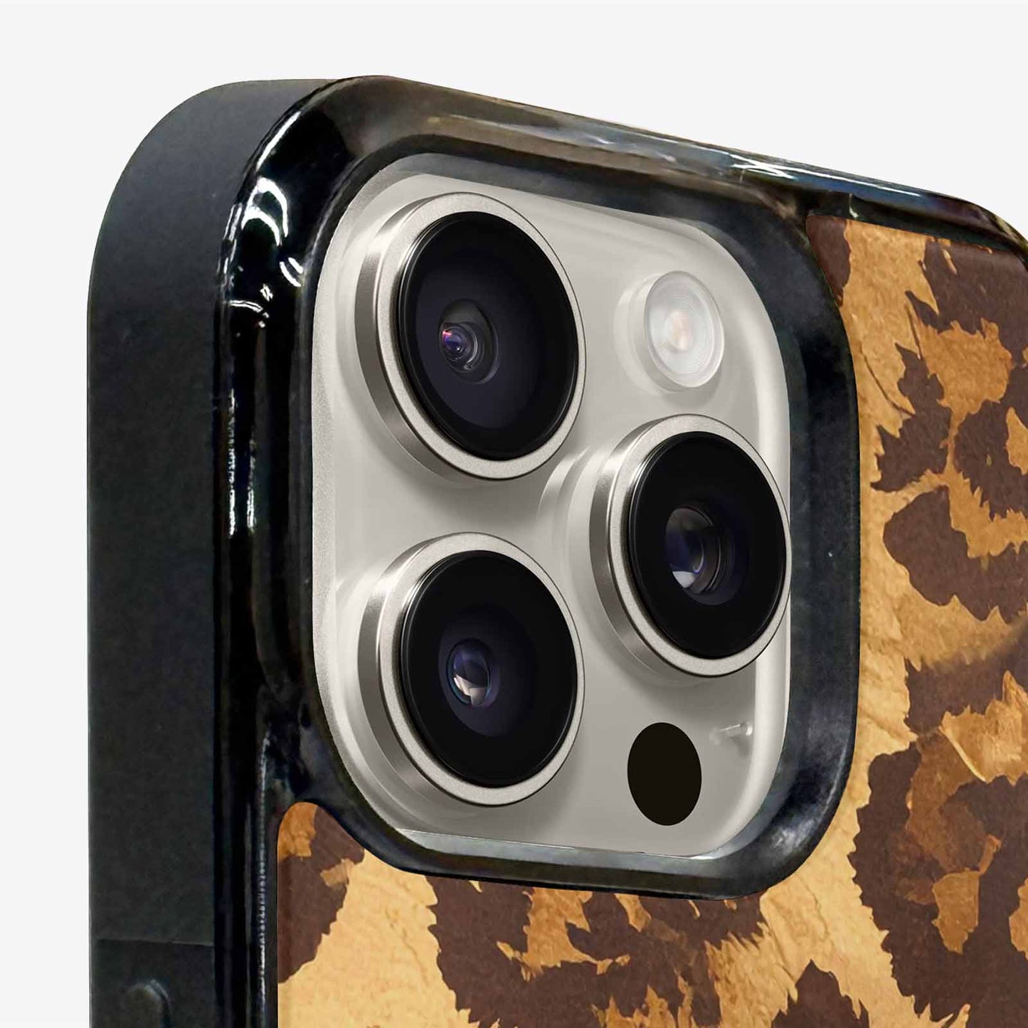 iPhone 16 Pro Case — Classic Leopard Print Warm Golden Tan, Custom Phone Case