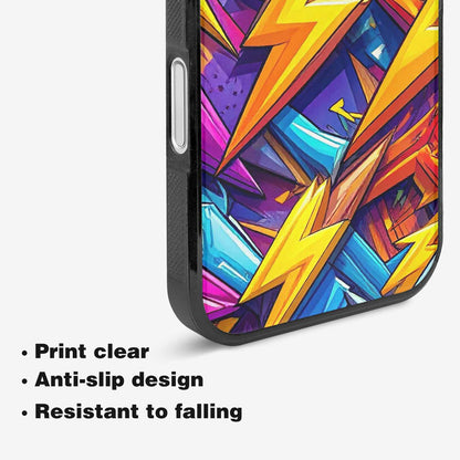 iPhone 16 Plus Case — Lightning Bolt Storm Pattern Hundreds Of, Original Design Phone Case