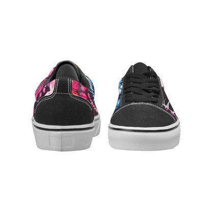 WOMEN'S Tie Lace-Up Canvas Wallpaper Art Sneakers