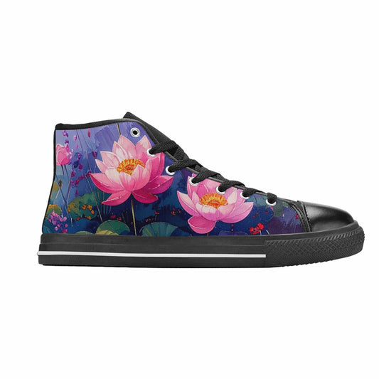 MEN'S Monet-Style Impressionist Water High Top Canvas Dreamcore Custom Shoes