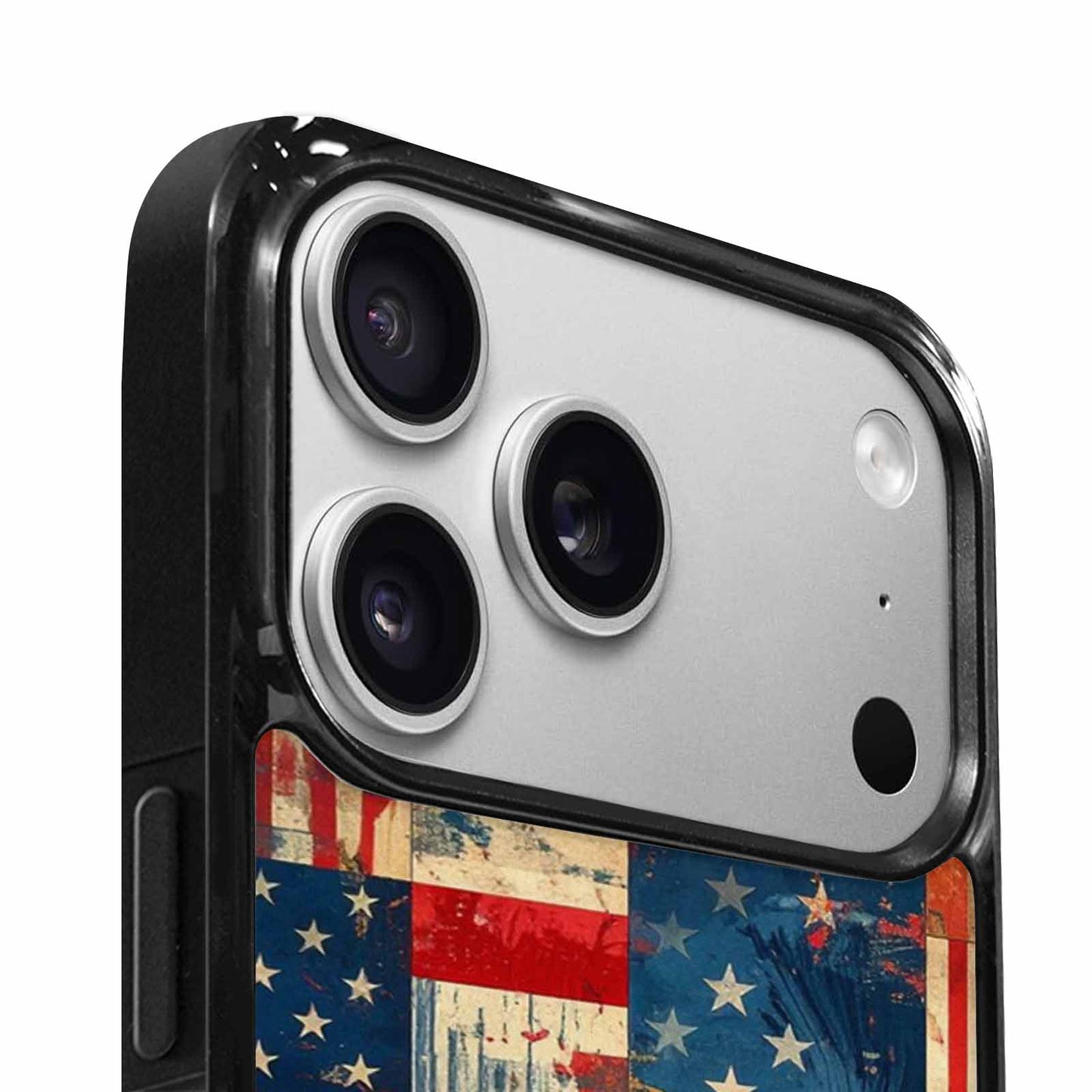 iPhone 17 Pro Case — Small American Flag Stars And Galaxy, Customized Protective Case