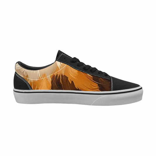 MEN'S Leopard Soft Airbrush Gradient Canvas Lace-Up Vivid Custom Sneakers