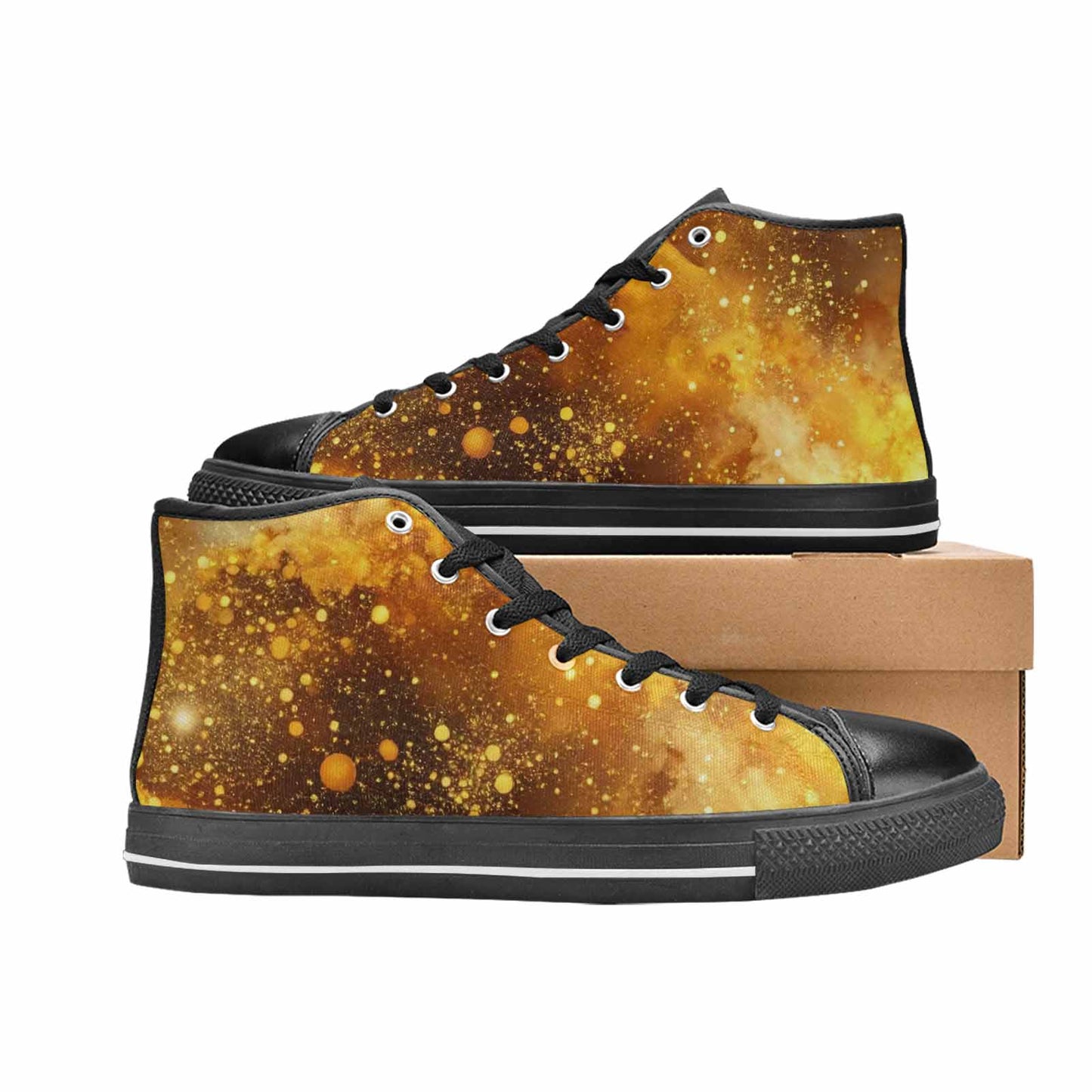 MEN'S Galaxy Art - High Top Canvas Y2K Shoes