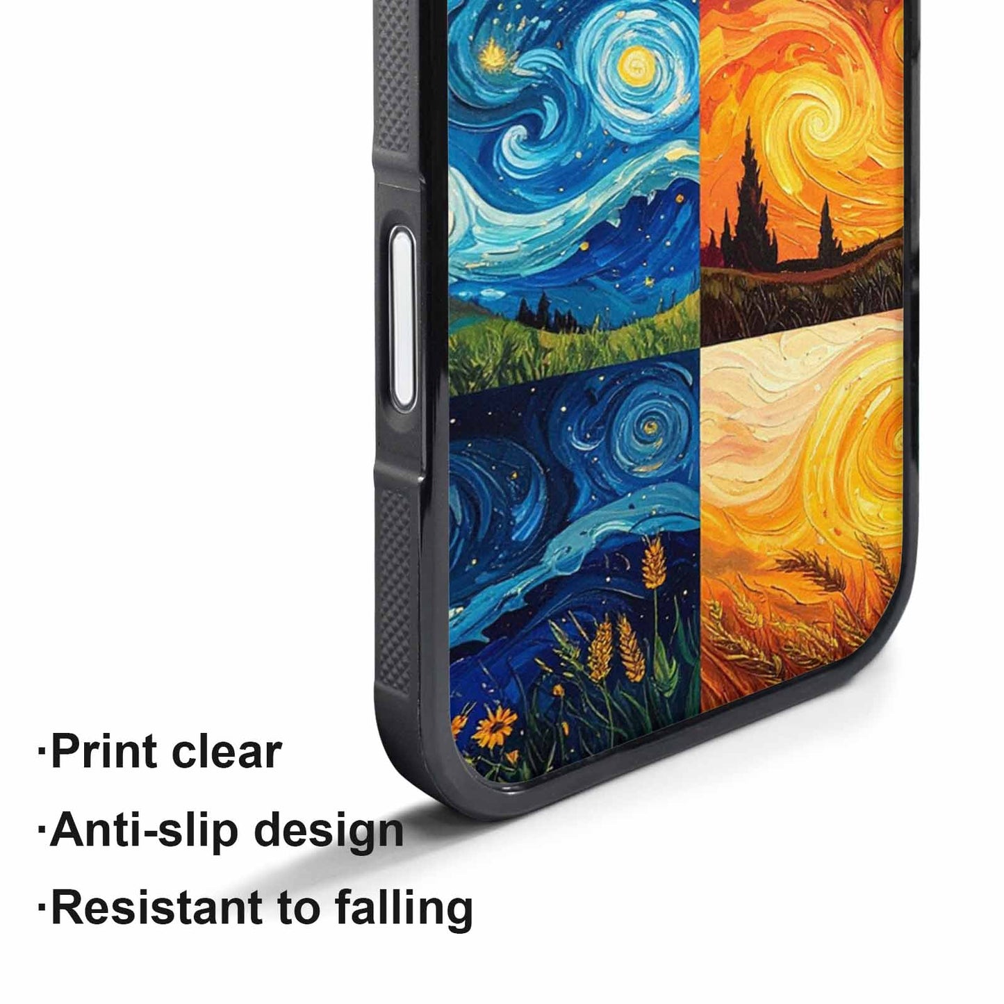 iPhone 17 Pro Case — Small Van Gogh Style Swirl Galaxy, Custom Art Phone Cover