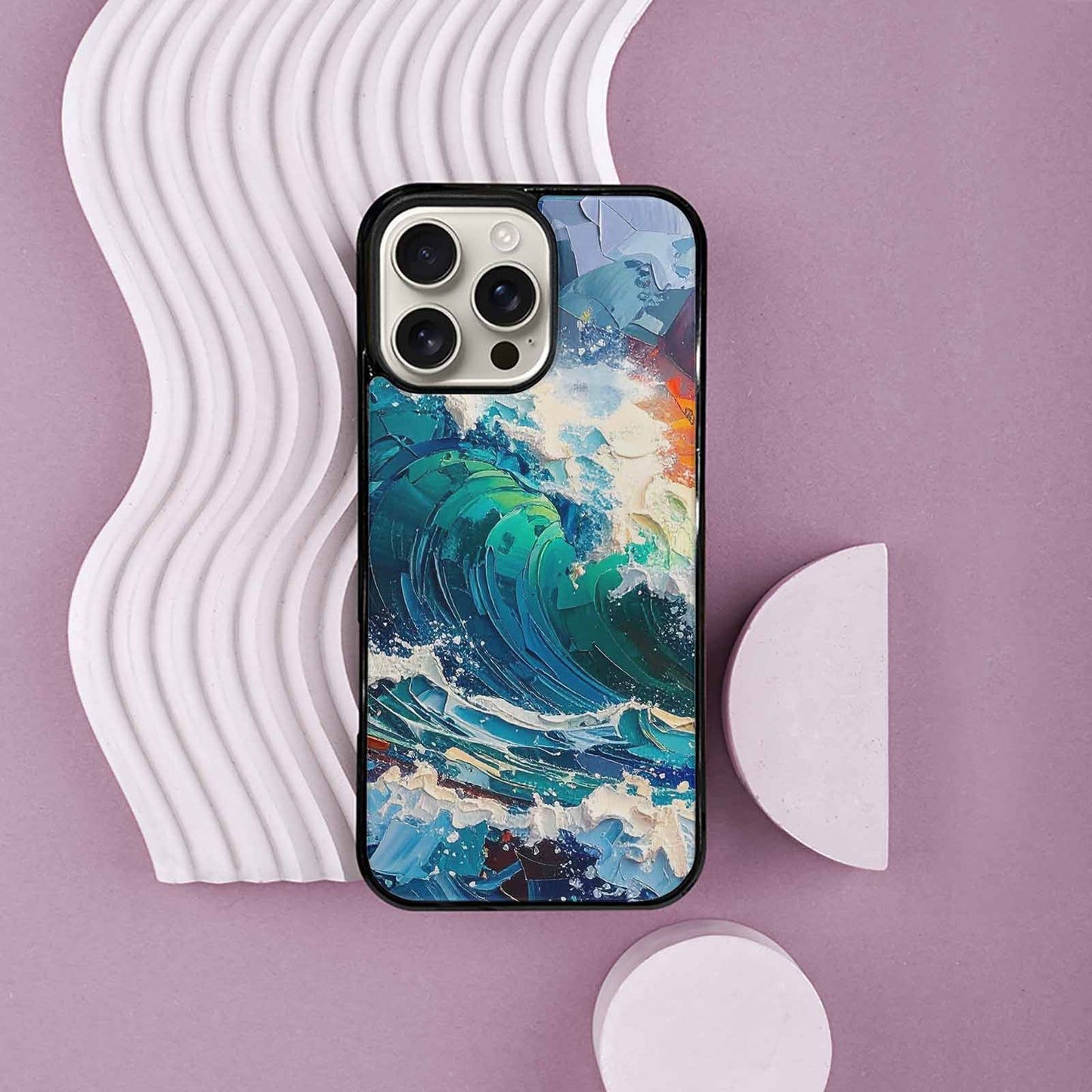 iPhone 16 Pro Max Case — Wave Crest Splash Wave Crest Splash, Original Design Phone Case