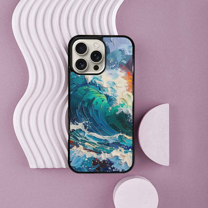 iPhone 16 Pro Max Case — Wave Crest Splash Wave Crest Splash, Original Design Phone Case
