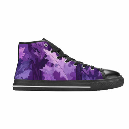 WOMEN'S Military Camouflage Blotch High Top Canvas Wallpaper Art Custom Sneakers