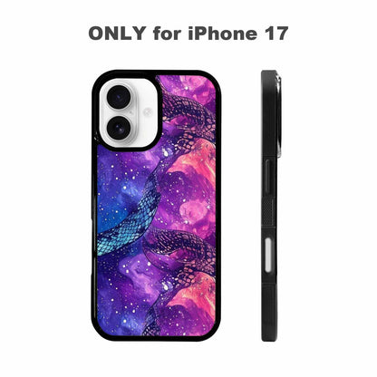 iPhone 17 Case — Snake Print Galaxy Seamless Animal Print, Custom Made Phone Cover