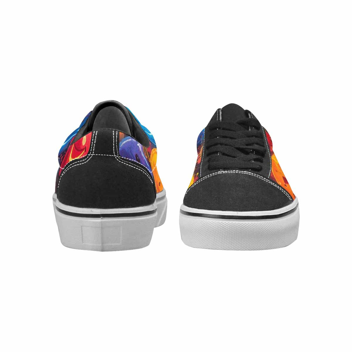 WOMEN'S Smiley Faces × Glow Lace-Up Canvas Grunge Shoes