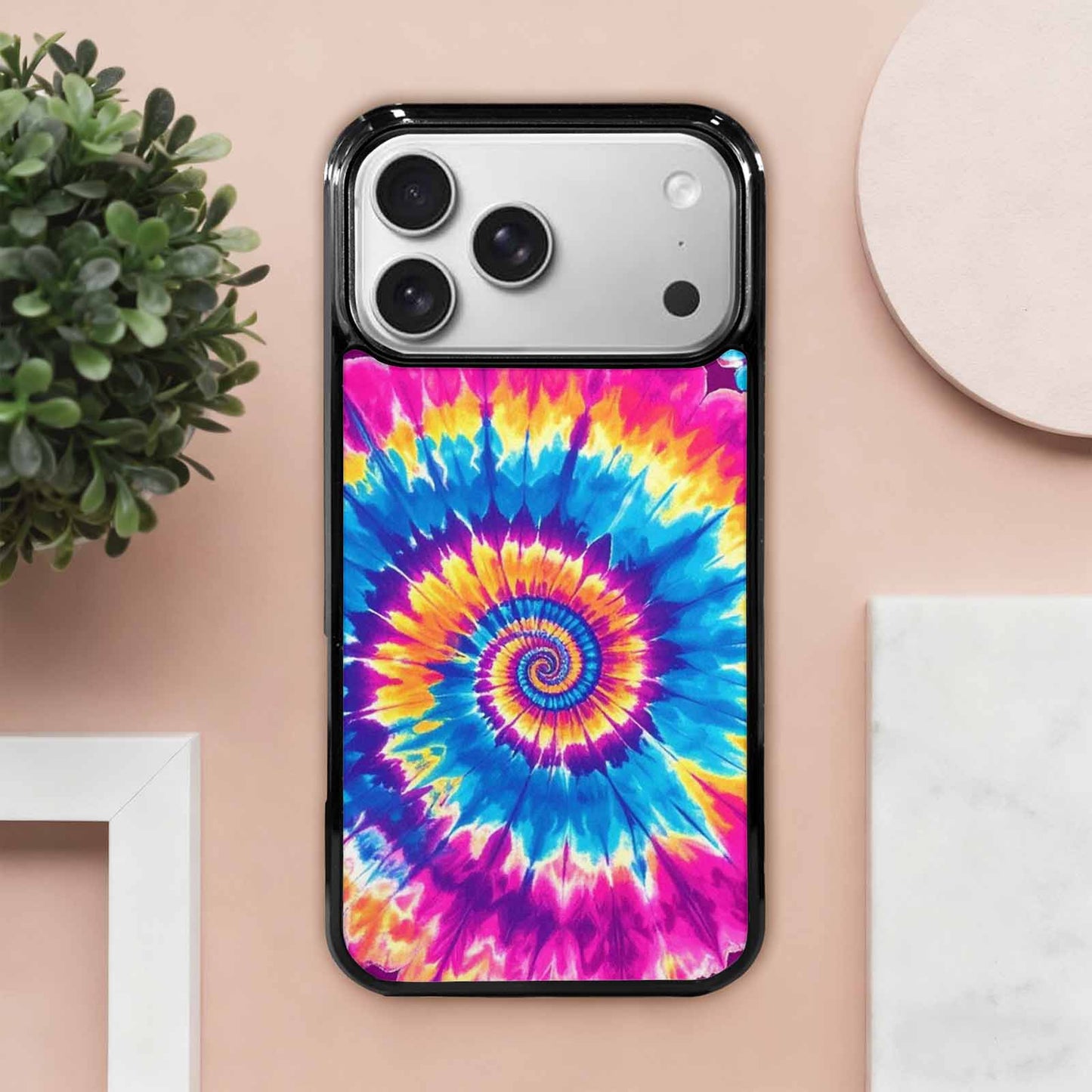 iPhone 17 Pro Max Case — Tie Dye Spiral Tie Dye, Custom Printed Phone Case
