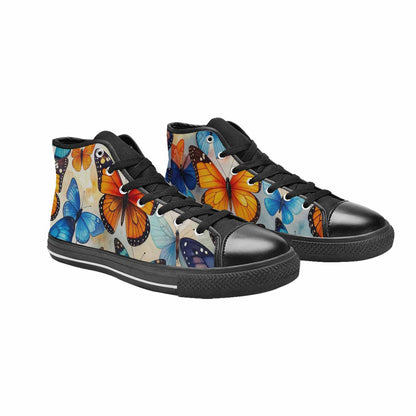 MEN'S Butterfly Wing High Top Canvas Vivid Custom Shoes