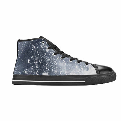 MEN'S Galaxy Art - High Top Canvas Wallpaper Art Sneakers