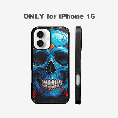 iPhone 16 Case — Graffiti Skull Art Seamless Pattern Vibrant, Original Design Phone Case