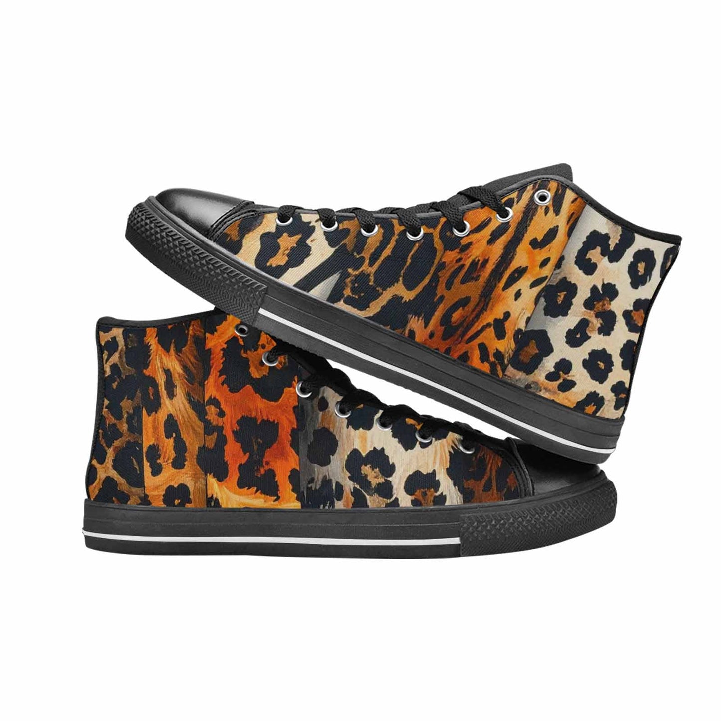 WOMEN'S Animal Print High Top Canvas Y2K Sneakers