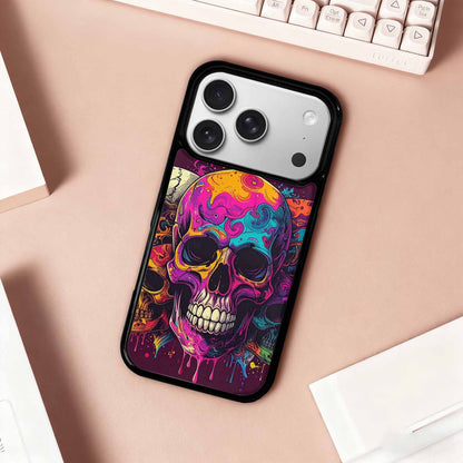 iPhone 17 Pro Case — Skull Collage Overlapping Art Skulls Gothic, Custom Print Case Cover