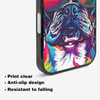 iPhone 16 Plus Case — French Bulldog Pop Art Pattern, Custom Phone Case