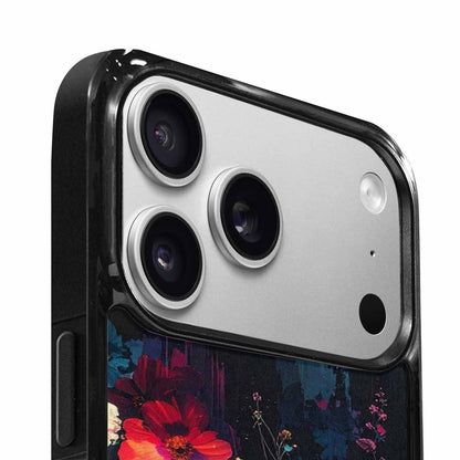 iPhone 17 Pro Max Case — Shadowy Glitch Floral Pattern Floral, Custom Print Case Cover