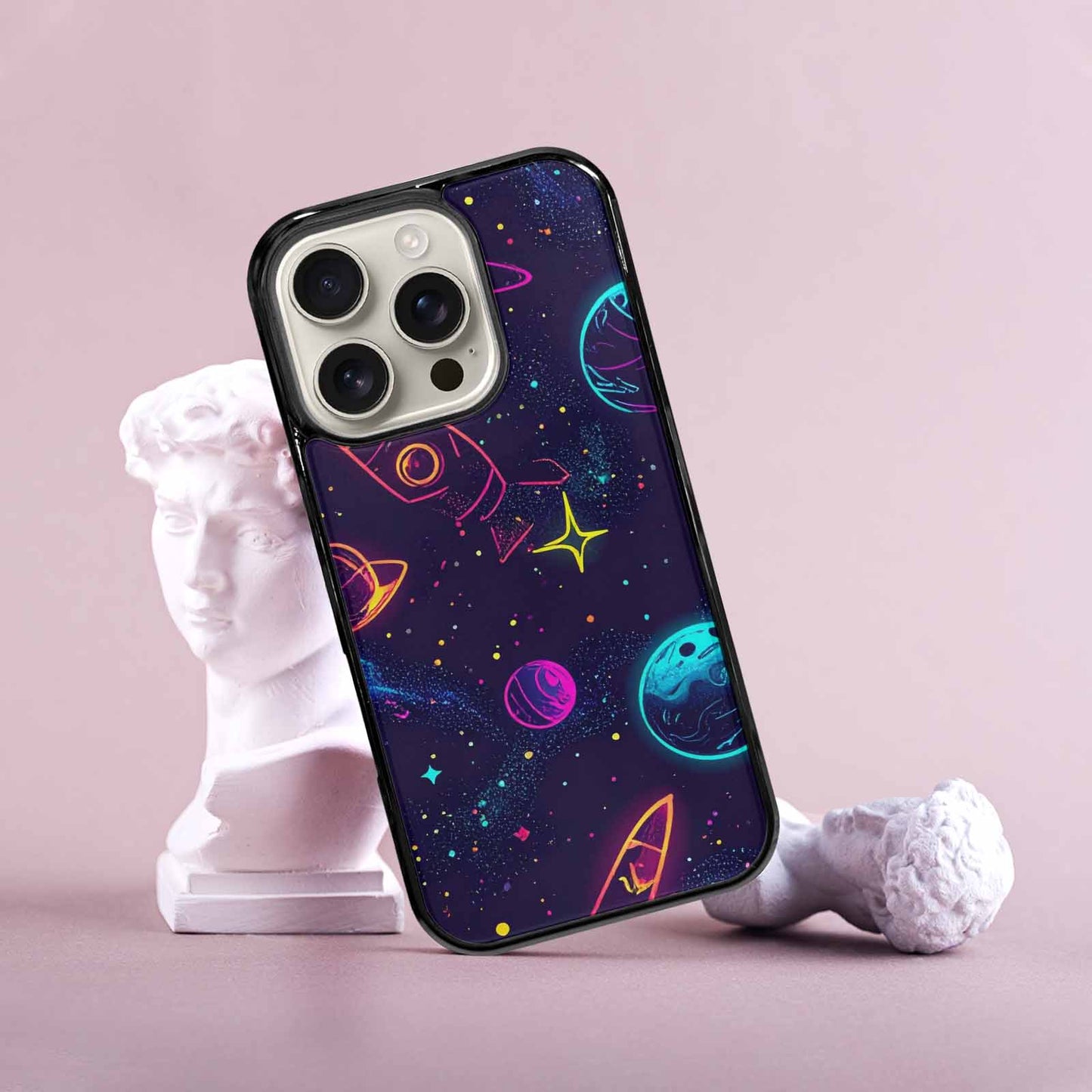 iPhone 16 Pro Case — Space Galaxy Astronaut, Personalized Phone Case