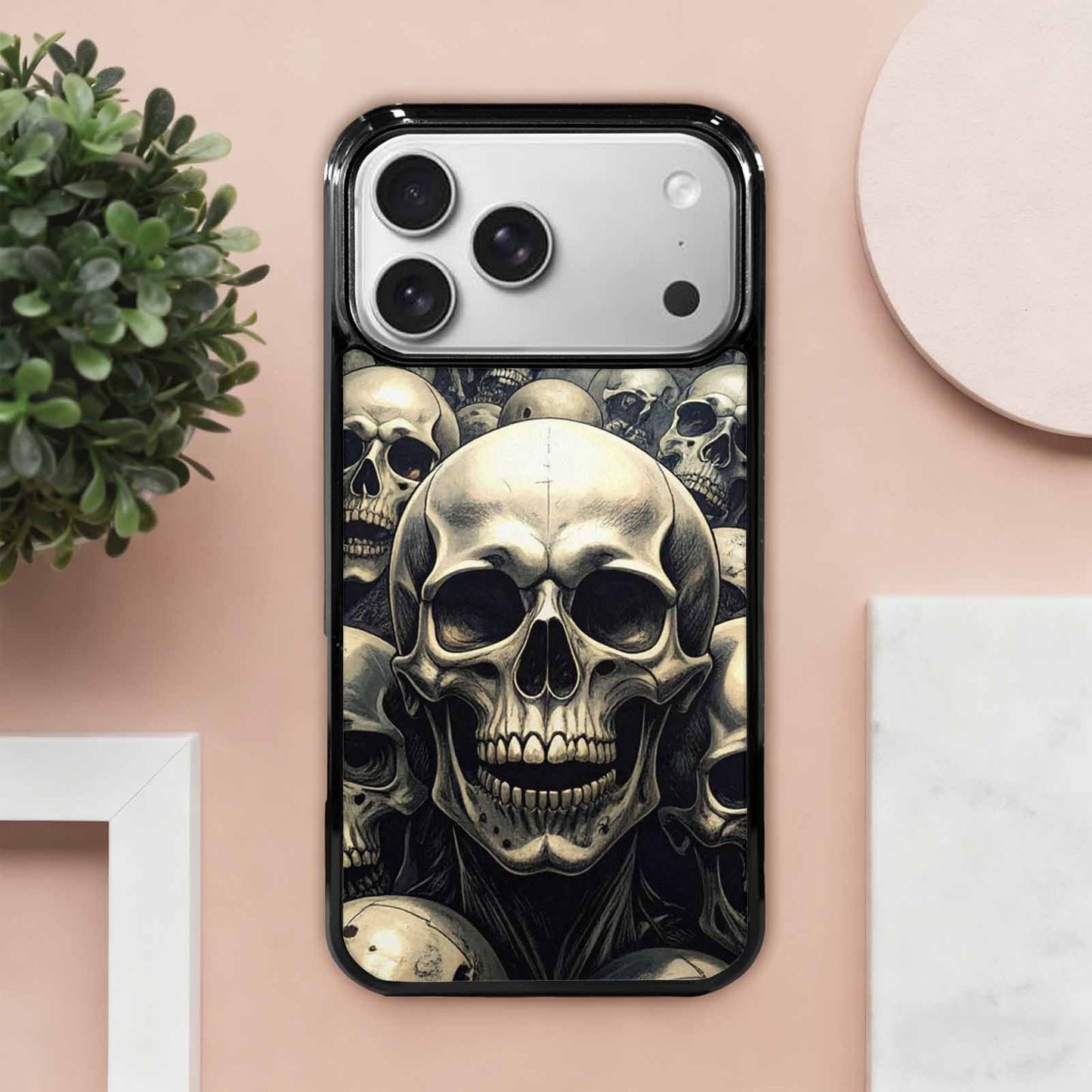 iPhone 17 Pro Max Case — Skull Dark Art Gothic Print Gothic, Personalized Phone Case