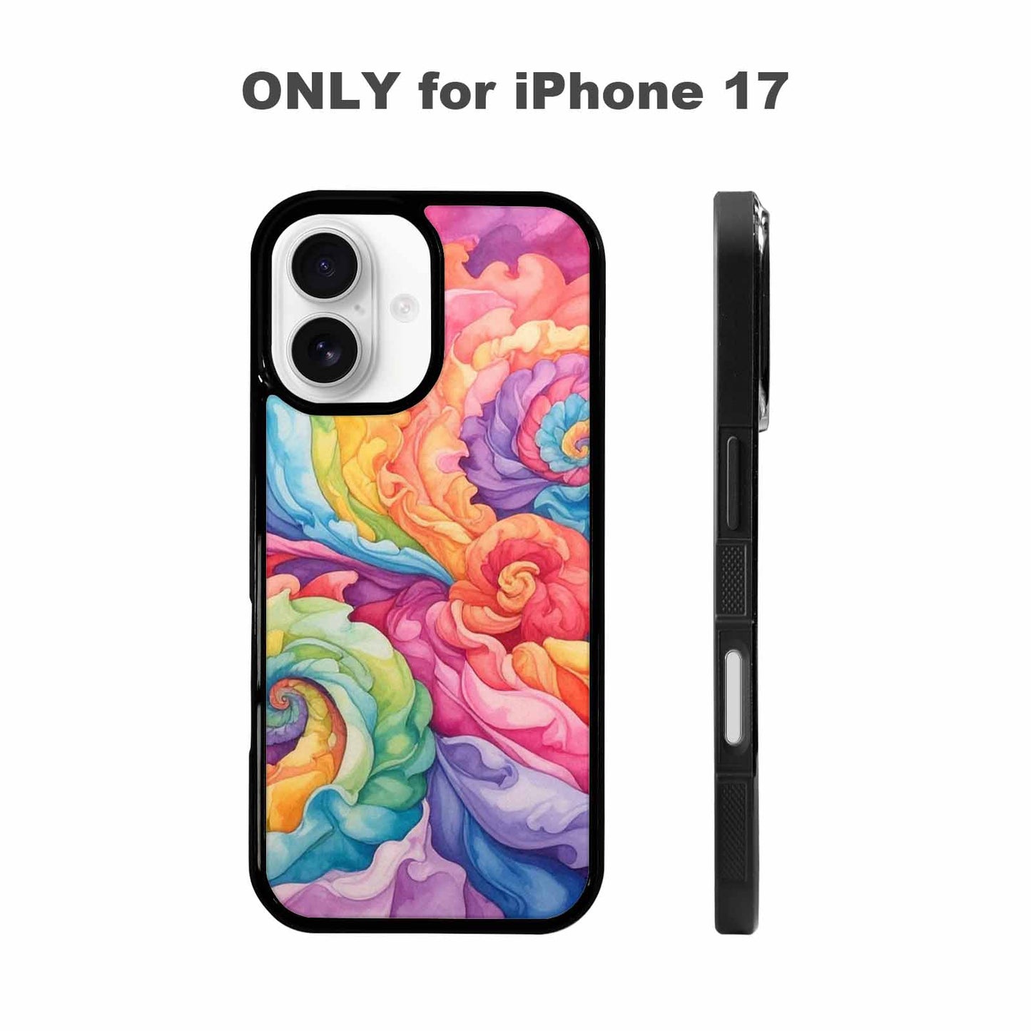 iPhone 17 Case — Tie Dye Swirls Tie Dye Tie, Personalized Phone Case